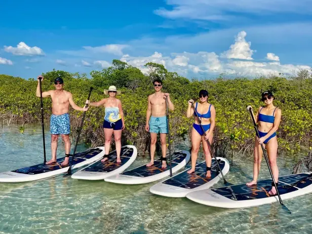 paddleboarding in turks and caicos